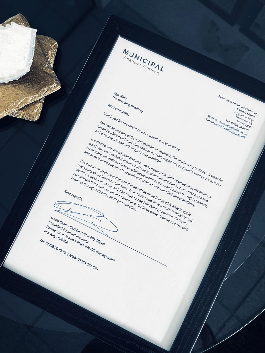 Testimonial Municipal